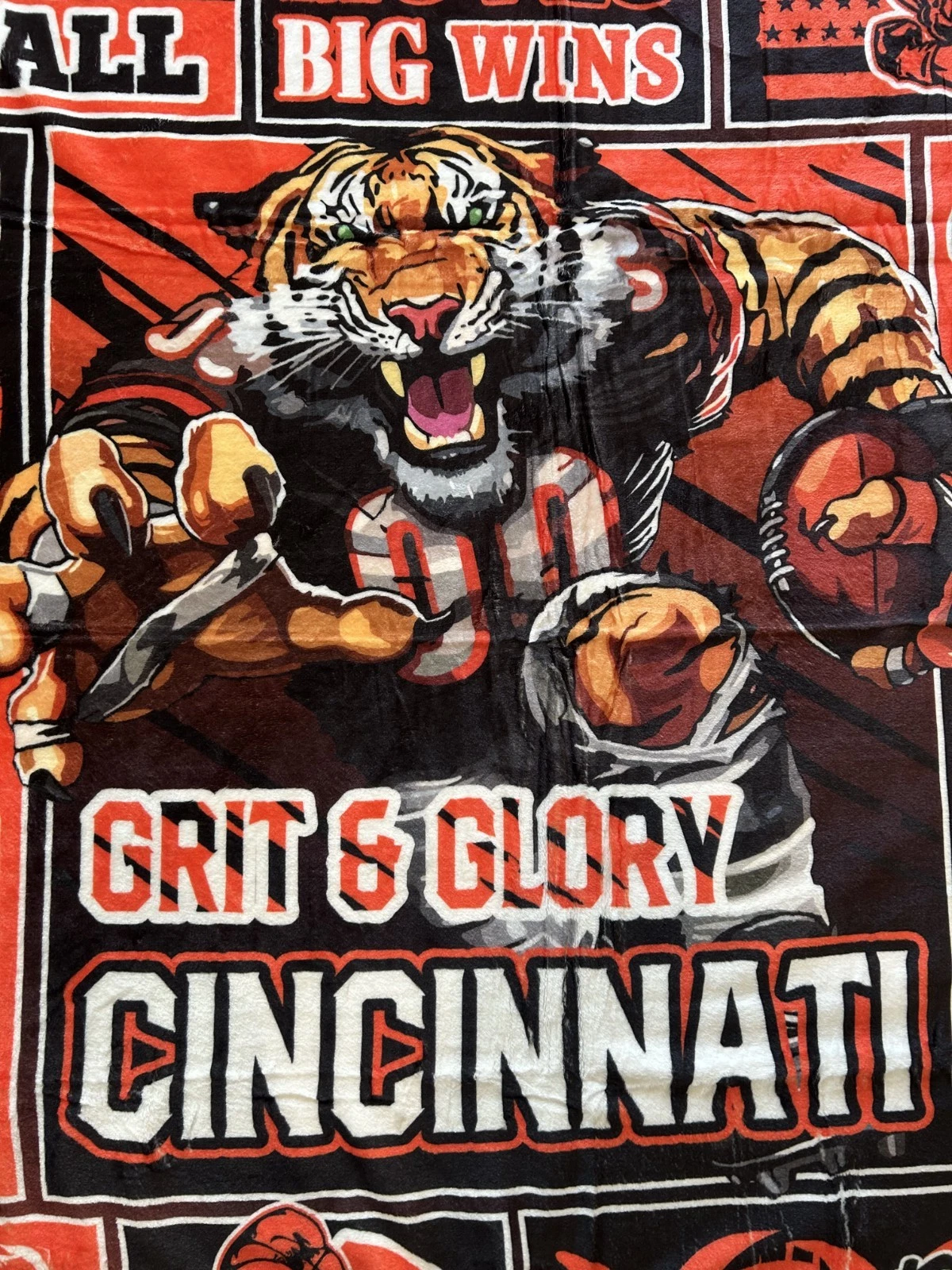Cincinnati Bengals Football Fleece Blanket