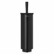 Brabantia WC Porte-Goupillon & Brosse, Support, Brosse de Toilette De Luxe, Noir