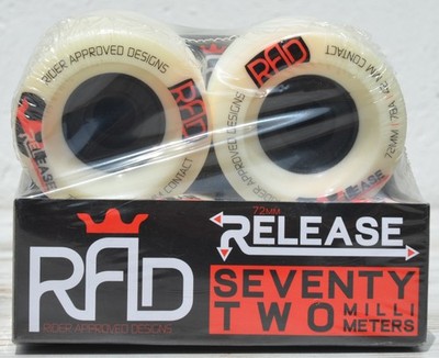 RAD RELEASE 72MM  78A  LONGBOARDWHEELS   FREERIDE SLIDE WHEELS