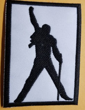 Freddie Mercury Queen Live Aid Pose Rock Music Embroidered Patch Iron On Sew