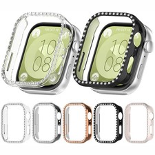 Watch Case with Diamonds Skeleton Watch Screen Case for HUAWEI Watch Fit 3