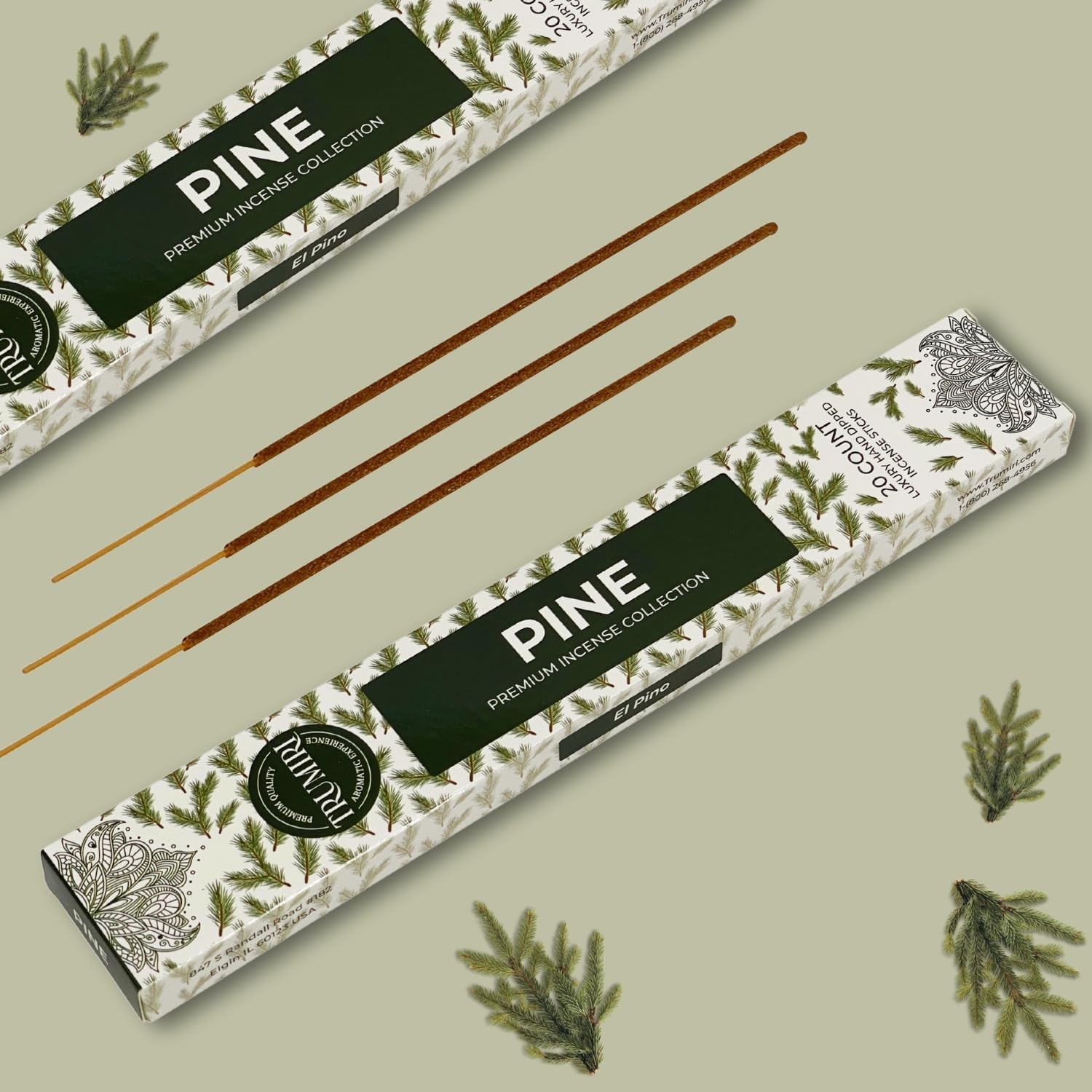Pine Incense Sticks - Total 40 Insence-Sticks - Pack of 2 (40 Sticks), 
