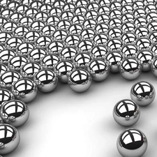 Ten 3/4 Inch Chrome Steel Bearing Balls G25