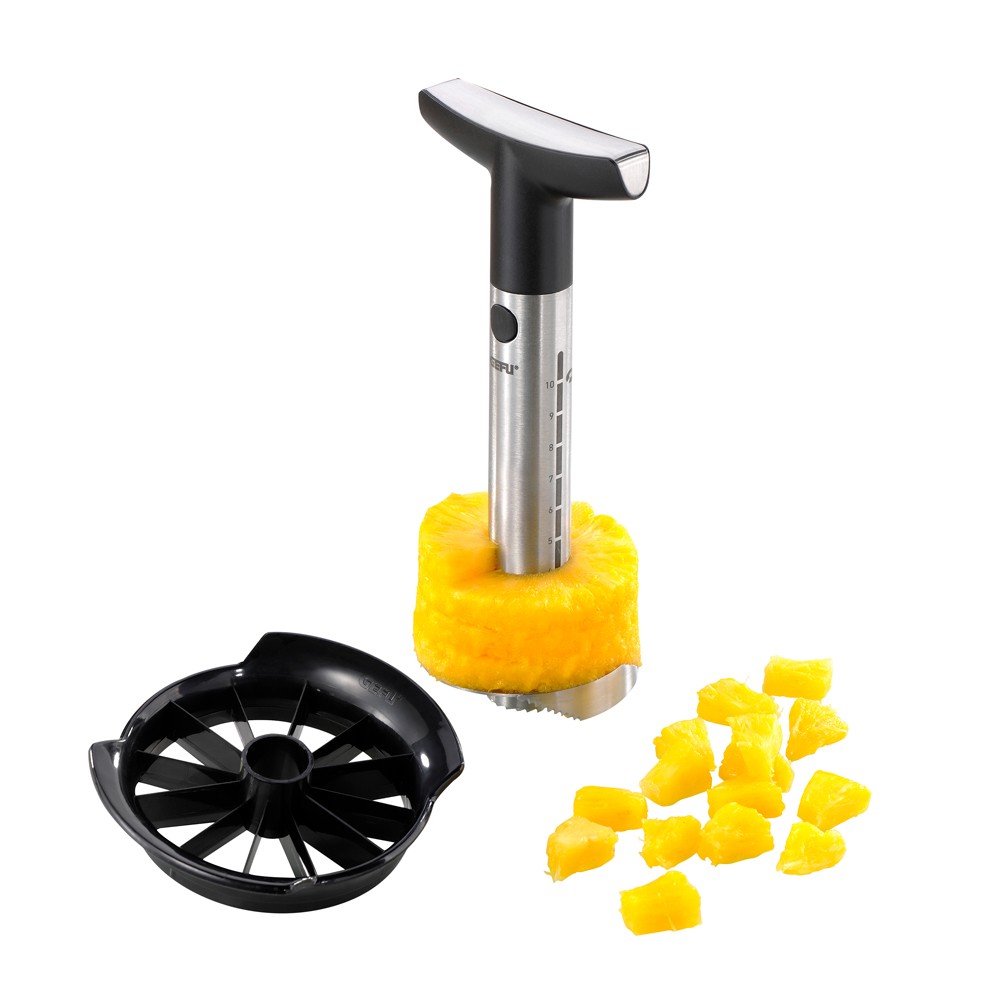 Coupe Ananas inox 11x10 cm pour éplucher et trancher sans gaspillage ni effort