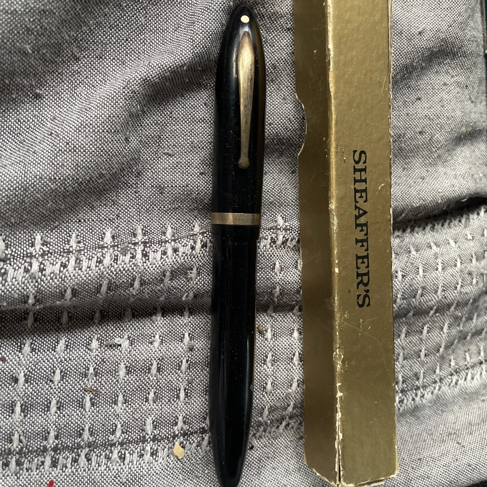 VINTAGE HUGE 1930s SHEAFFER LIFETIME BALANCE OVERSIZE 1000 DELUXE FOUNTAIN PEN - Image 3 of 4