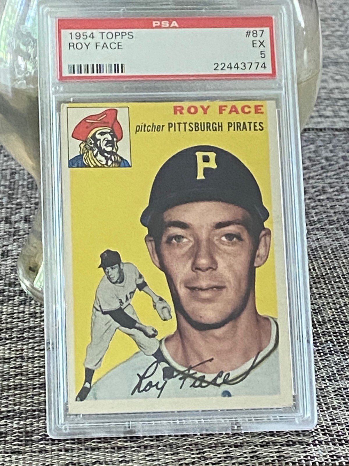1954 Topps Baseball #87 Roy (Elroy) Face - Pittsburgh Pirates PSA 5 EX