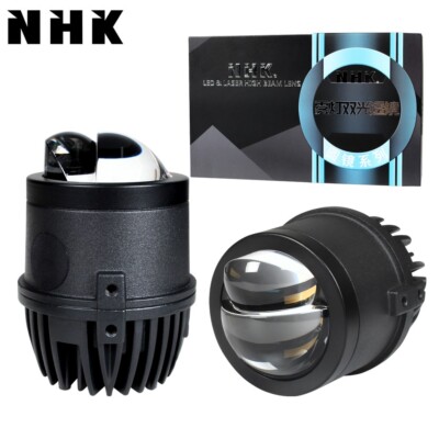 NHK 100W 2.0'' Bi LED Fog Projector Lens Hyperboloid Fog Lamp Retrofit Universal
