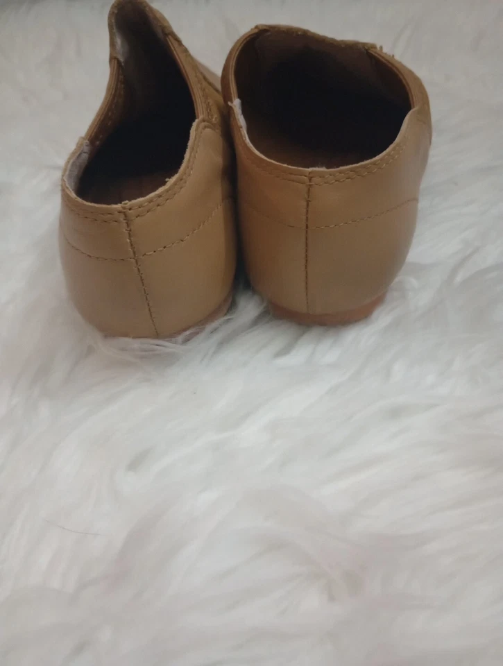 Girls Dance  Shoes Tan Jazz Slip On Hip Hop Leather Upper Size 13 - Image 4 of 4