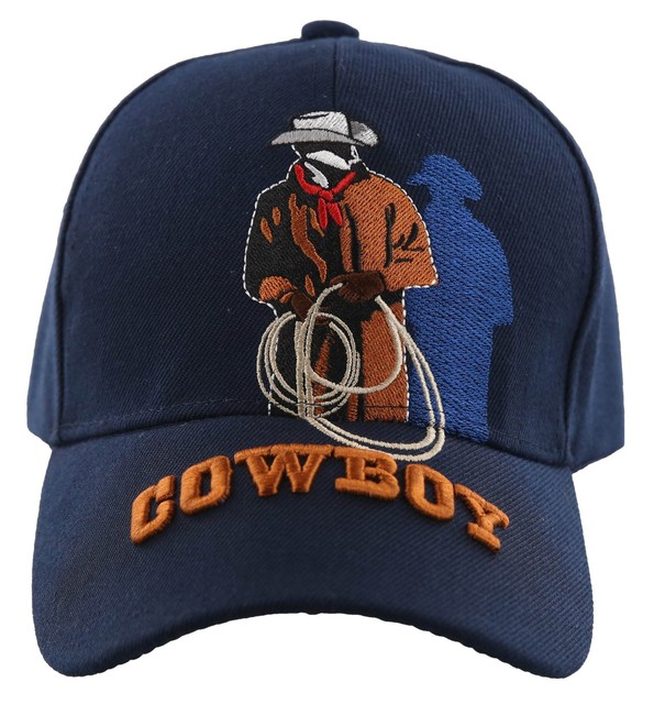 Rodeo Big Cowboy Men Lasso CAP Hat Navy for sale online | eBay