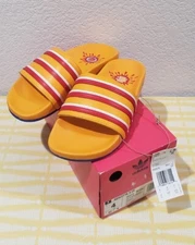 Adidas X Eric Emanuel Adilette X EE [H02574] Men Women Slides Bold Gold/Red Sz 4