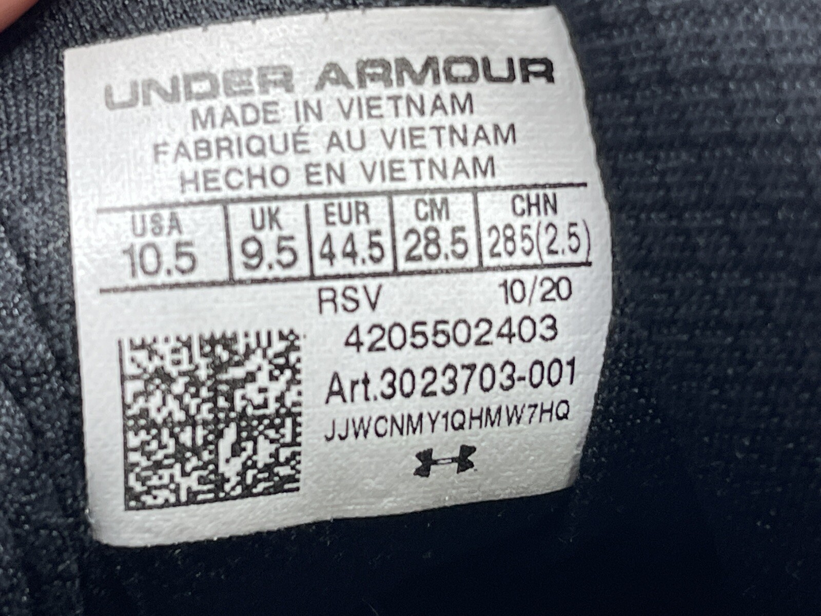 Under Armour UA Charged Commit Trainers Size 10.5 - image 9