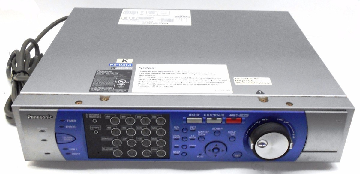 PANASONIC WJ-HD316A 16 CHANNEL DIGITAL DISK RECORDER 250/500 HDD
