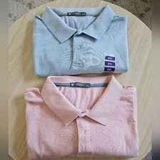 Bundle Of Two Pique Polo Member Mark Shirts Size XXL.
