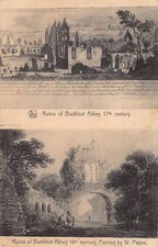 Buckfast Abbey Ruines Devon Angleterre ~1926 Ern. Thill Multi Photo Postale