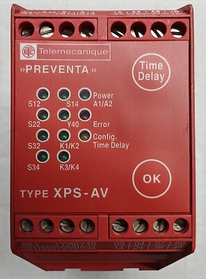 #ad Telemecanique XPSAV11113 Type XPS AV Safety Relay 24VDC 20% 20% Used $115.00
