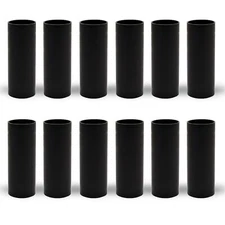 12 Pack 3 Inch Plastic Candle Cover Sleeves Candelabra Base E12 Socket Covers