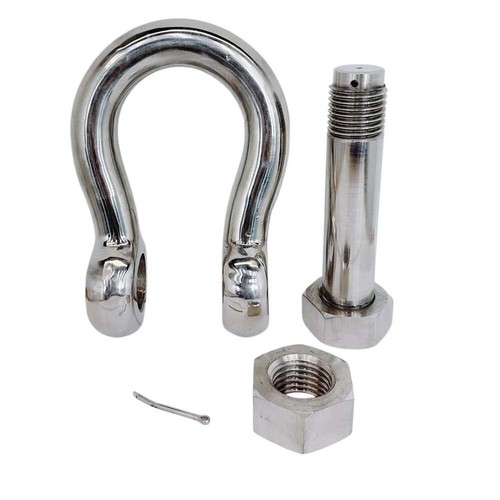 Marine Mil Spec 1-1/2" Bolt Pin Anchor Shackle 20,000 Lb WLL Stainless Steel 316 - Picture 8 of 9