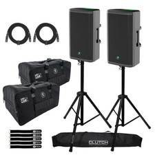 Mackie Thrash 212 12" 1300 Watt Active Powered DJ PA Loudspeakers Pair  Bags