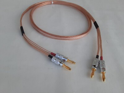 4 FT Monster Cable High Performance Precision Speaker 12 AWG, W/ Banana Plugs
