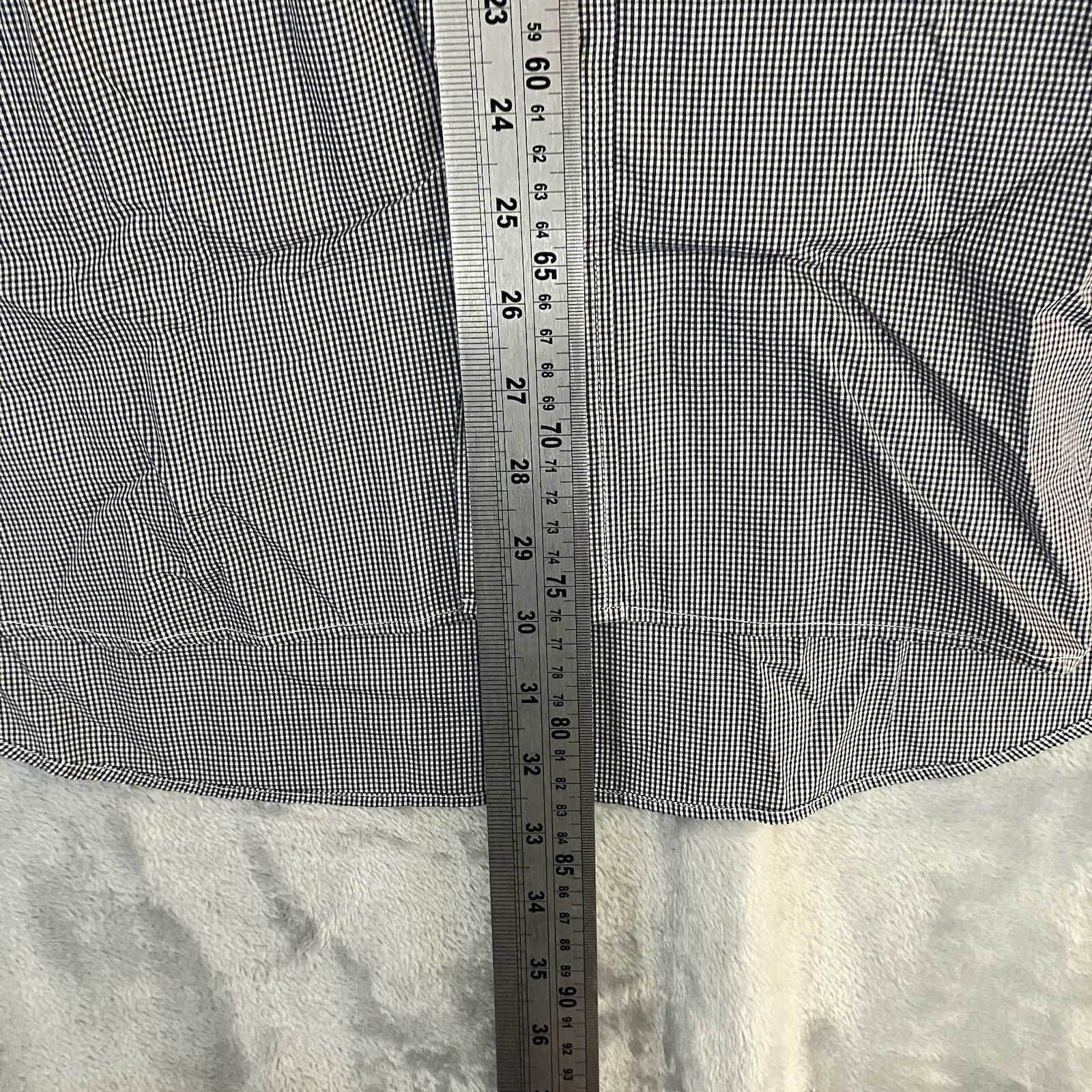 Lacoste Shirt Mens Size 45 (XL) Brown Black Pin Stripe Long Sleeve 100percent Cotton image 4
