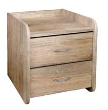 COMODINO Moderno Cassettiera CAMERA LETTO UFFICIO SALOTTO ROVERE 40*40*H40 CM