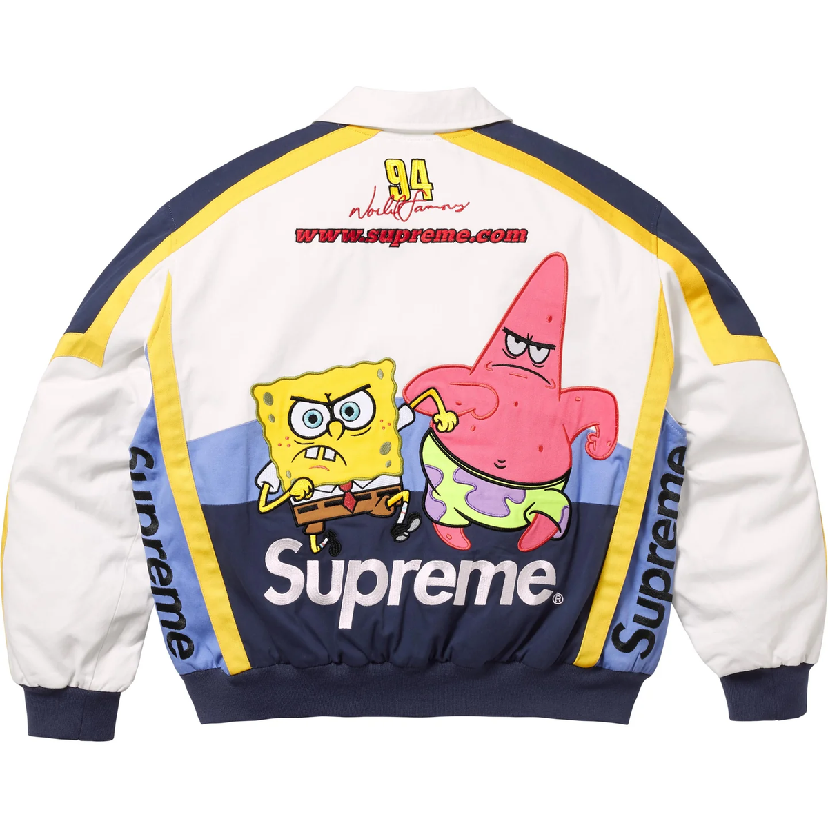 Supreme x SpongeBob SquarePants Jeff Hamilton Racing Jacket