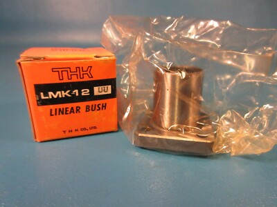 THK LMK12UU Square Flanged Linear Bearing w/ Seal (Nippon, IKO, Thompson) 