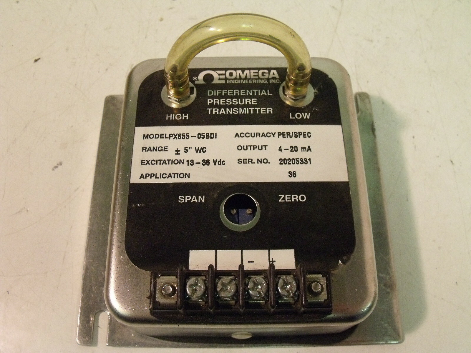 Omega Model PX65505BDI Differential Pressure Transmitter eBay