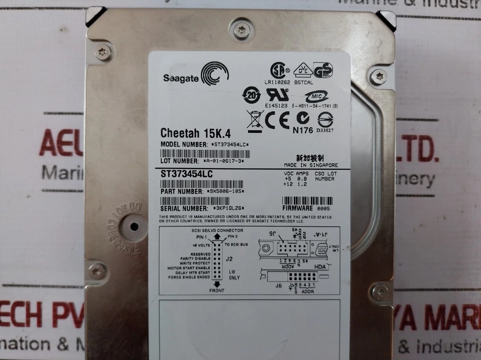 Seagate ST373454LC Cheetah 15K.4 Enterprise Disc Drive Rev A 9X5006-105 - Image 3 of 4