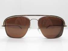 LOGO PARIS 025-4 HALF RIM AVIATOR EYEGLASSES FRAMES 55-17-140 54637