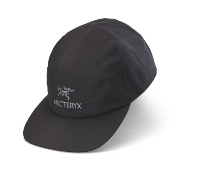 Arcteryx Bird Logo CALIDUM 5 PANEL CAP Hat Black New With Tags
