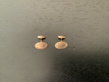 Vintage Art Deco 14K złote mankiety