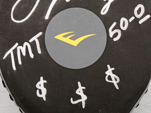 Floyd Mayweather Jr TMT, 50-0, $$$ Signed Everlast Target Mitt BAS #BP00972 - Picture 3 of 4