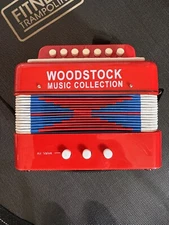 Woodstock Music Collection Accordion Squeezebox Musical Instrument, NICE