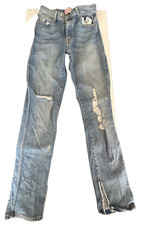 REVICE Uptown Stardust Jeans Womens Size 28 Distressed Blue Denim Pants Grunge