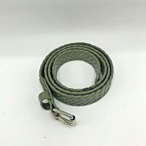 3 cinturones de cuero trenzado Talbots para dama rosa verde blanco - Imagen 7 de 11