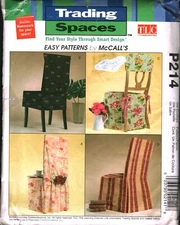 P214 Vintage McCalls Pattern Crafts Home Decorating Trading Spaces Chair Covers