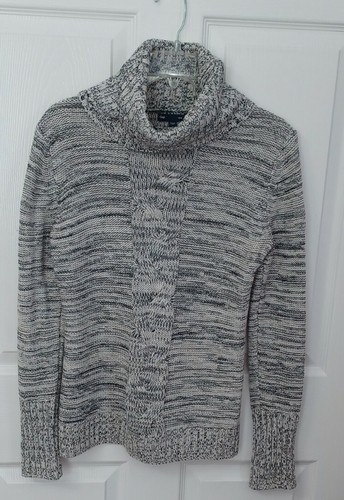 Womens Gap Turtleneck Sweater Black 