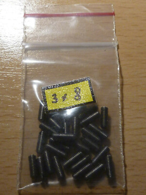 3 Stck. Madenschrauben M3 x 8, Stahl, metrisch (Schrauben, Gewindestifte)