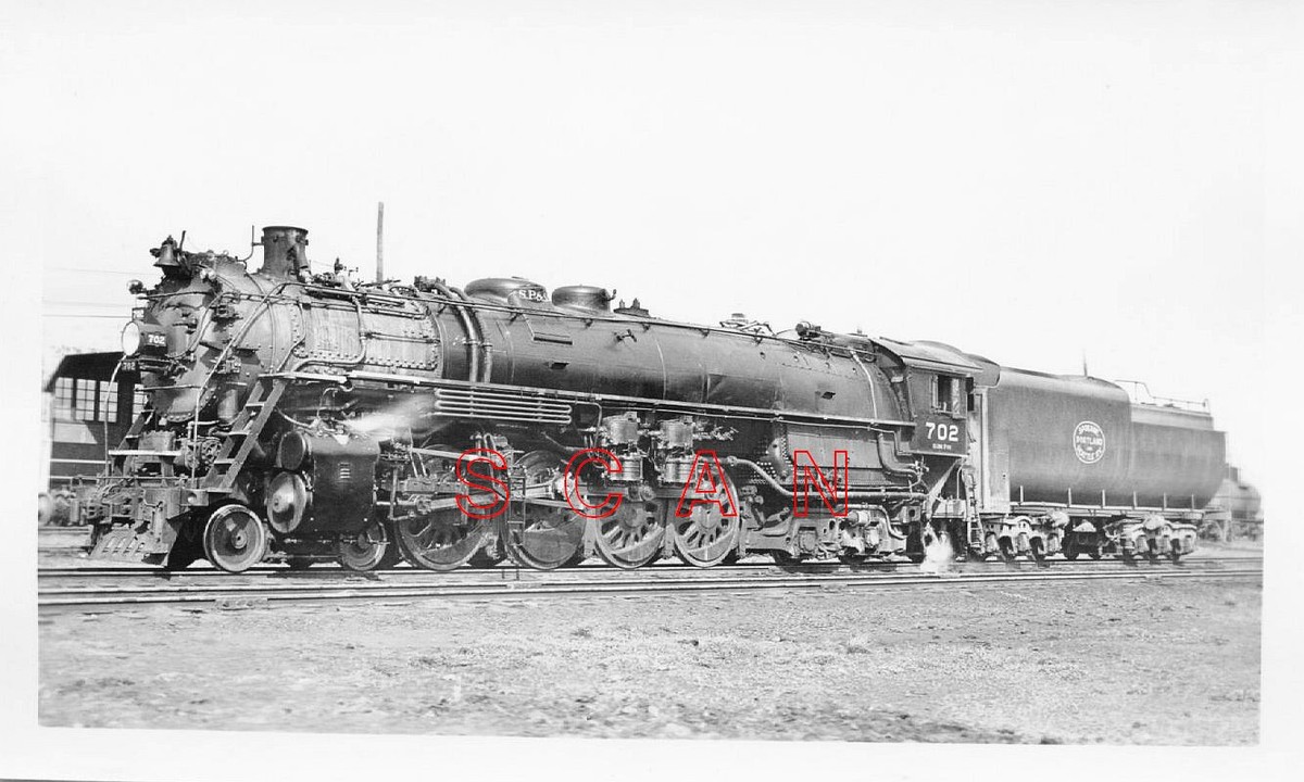 3J028 RP 1940s/50s SPOKANE PORTLAND SEATTLE RAILROAD 484 LOCO #702