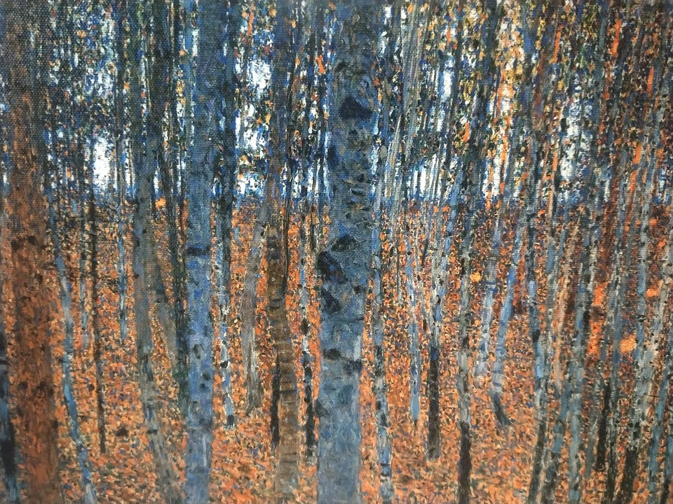 GUSTAV KLIMT EL BOSQUE DE HAYAS ART NOUVEAU ARTE IMPRESIÓN GICLEE LIENZO FINO Foto 4 de 4