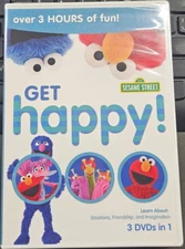 Sesame Street Get Happy 3 (DVD) BRAND NEW!!!