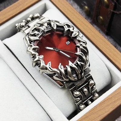 Gothic Claw Medieval Quartz Men's Watch Stainless Steel Luminous Waterproof NEW