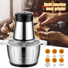 300W Electric Food Vege Chopper Food Processor Kitchen Meat Grinder Chopper 3L