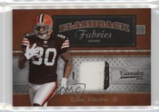 2010 Panini Classics Flashback Fabrics Prime /200 Kellen Winslow Jr #14 r9d