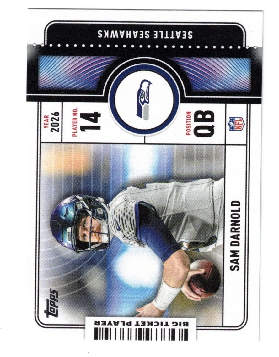 Topps Big Ticket Sam Darnold - 2026 Seattle Seahawks