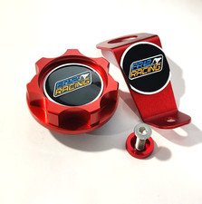 Red Oil Filler Cap Kit Radiator Stay Bracket For Mugen Civic Del Sol Eg6 92-95