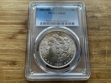 1881 O Morgan Silver Dollar PCGS MS 62