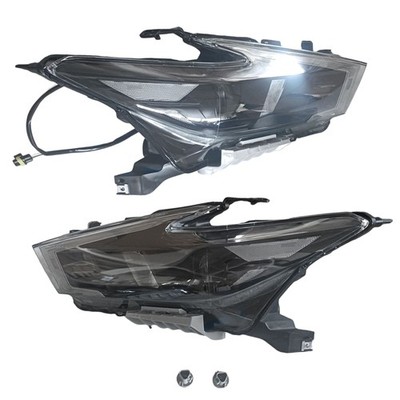 Black LED DRL Projector Headlights Lamps L+R W/O bulbs For Nissan Maxima S|SL|SV