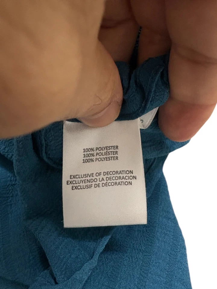 Camisa Ike Behar Para Hombre Pequeña Azul Fusión Fácil Cuidado Manga Corta Cuello Abotonable Foto 4 de 4